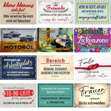 Blechschild Spr&uuml;che Schilder 20x30cm Garage Werkstatt M&auml;nner