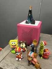 Pink Toniebox Audio Storytelling Music Box With 7 Tonies Characters Figures