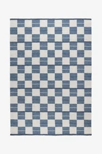 Antique Scandinavian Swedish Kilim Tile Handmade Flat weave Boho Large Area Rug