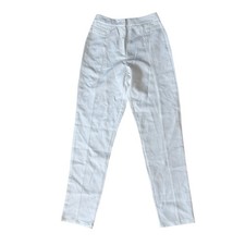 New PrettyLittleThing Cream Suit Trousers HighWaisted Tapered Dress Pants Size 4