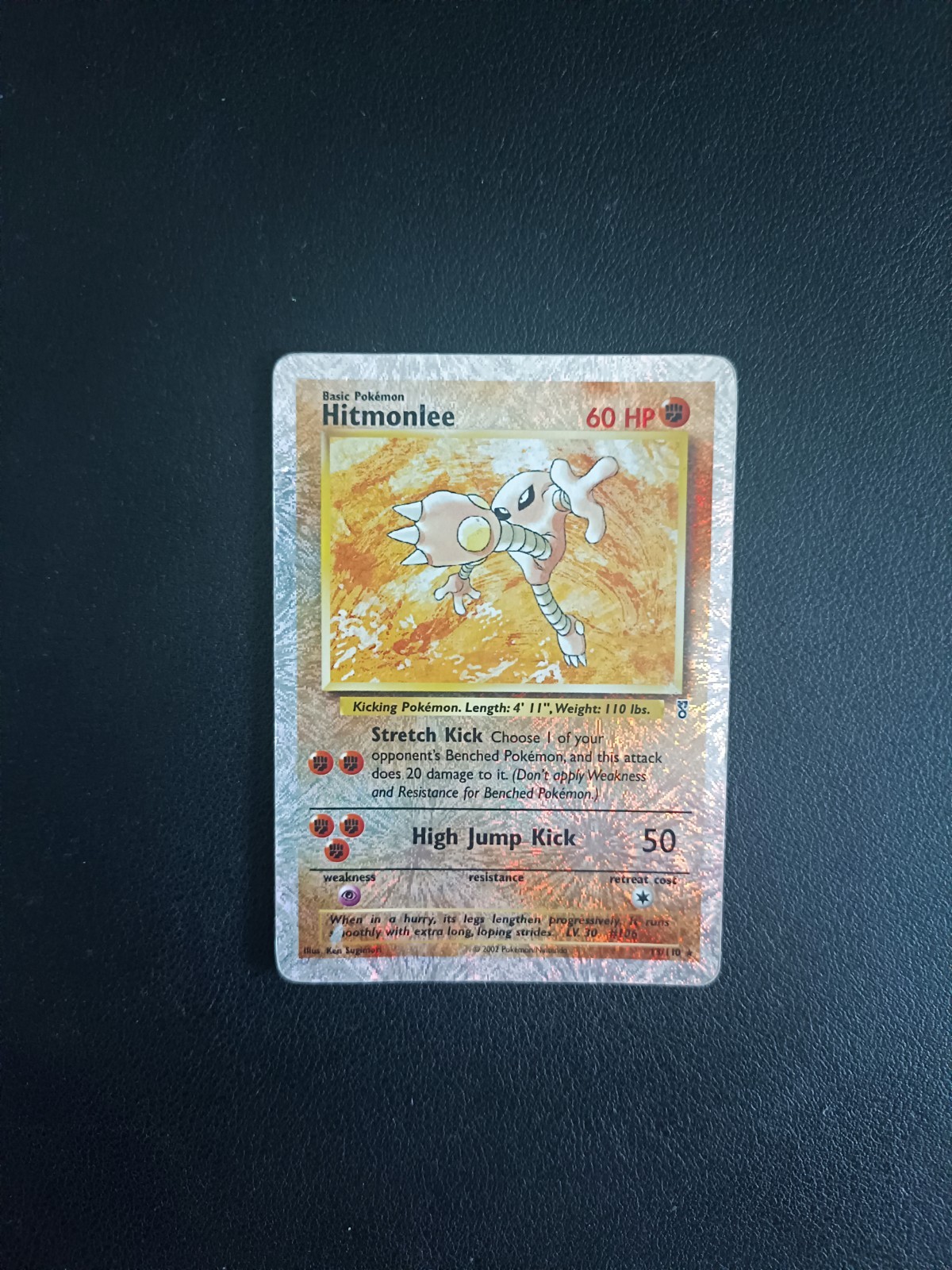 Pokemon Card Hitmonlee 13/110 Reverse Holo Rare Legendary Collection