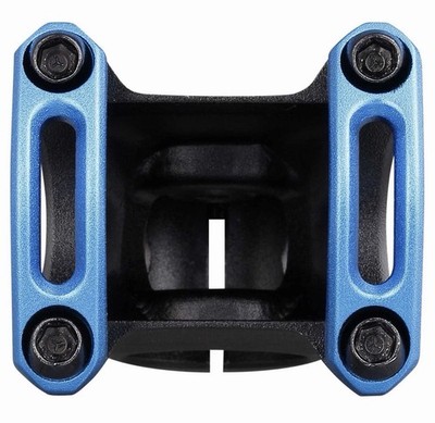 SPANK SPLIT Stem 38mm Blue Aluminum Ultra-Short Stack Height And True 0-Deg