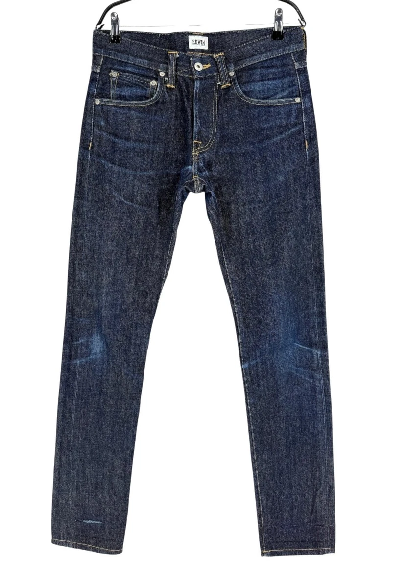 Jeans EDWIN ED-55 Taille 42 (W32 L32) - Coupe Relax, Couleur Shuttle Blue 10.3oz Bronco Wash, Neuf Avec étiquettes