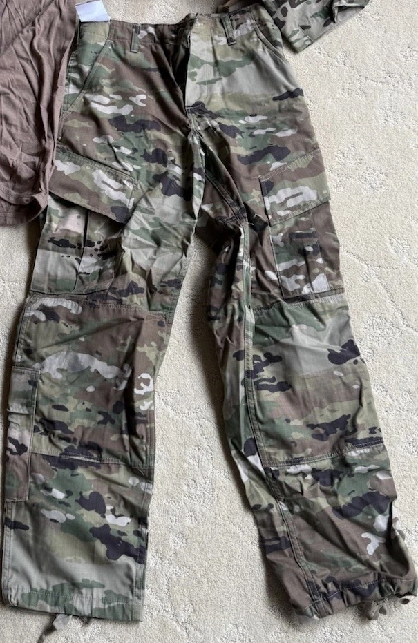 Military Solider Army Halloween Costume Set Tactical Vest, Camo Pants Belt Daddy - Image 3 of 3