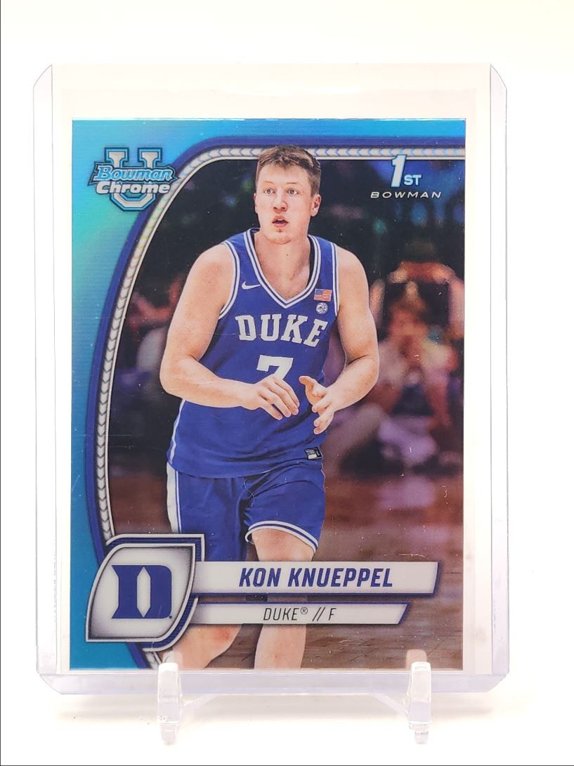 KON KNUEPPEL 2024-25 BOWMAN UNIVERSITY CHROME 1ST SKY BLUE REFRACTOR Q3215