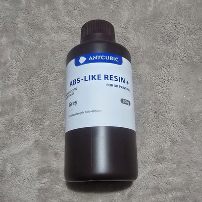 ANYCUBIC ABS-Like Resin+ Gray 500g Resin Bottle for 3D Printing