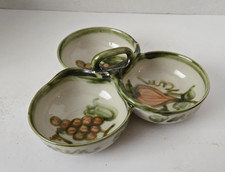 Vintage Louisville John Taylor Harvest 3 Section Serving Dish 10
