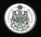 1961 50¢ silver coin that is UNC and MS in mint cellophane Gorgeous and flawless