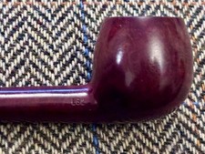 ORLIK DE LUXE, L32, LONDON MADE, DEEP RED APPLE SHAPED BRIAR PIPE, BRANDED STEM