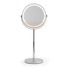 Beldray 7” Rechargeable LED Makeup Mirror – 1X/3X, Swivel, Dimmable, Chrome