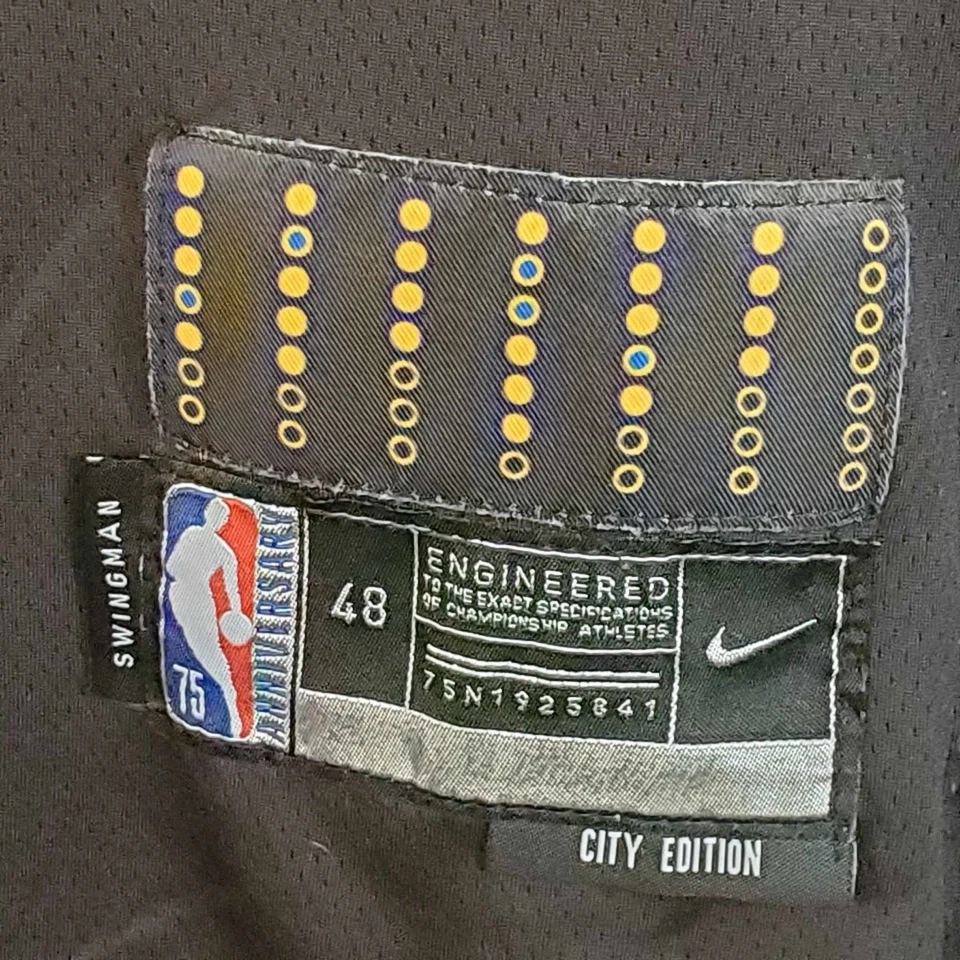 Stephen Curry Golden State Warriors 2021/22 City Edition Swingman Size M 48 - Image 2 of 4