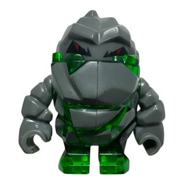 LEGO Power Miners Rock Monster Boulderax Trans Green Minifigure Rocky Body