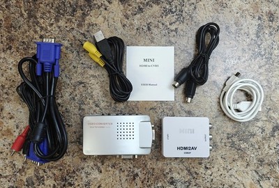 High Resolution Video Converter: VGA Converter Connects Laptops & Desktops to TV
