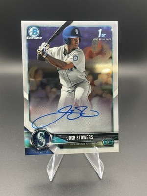 2018 Bowman Draft - Chrome Draft Pick Autographs Josh Stowers #CDA-JS (AU, RC)