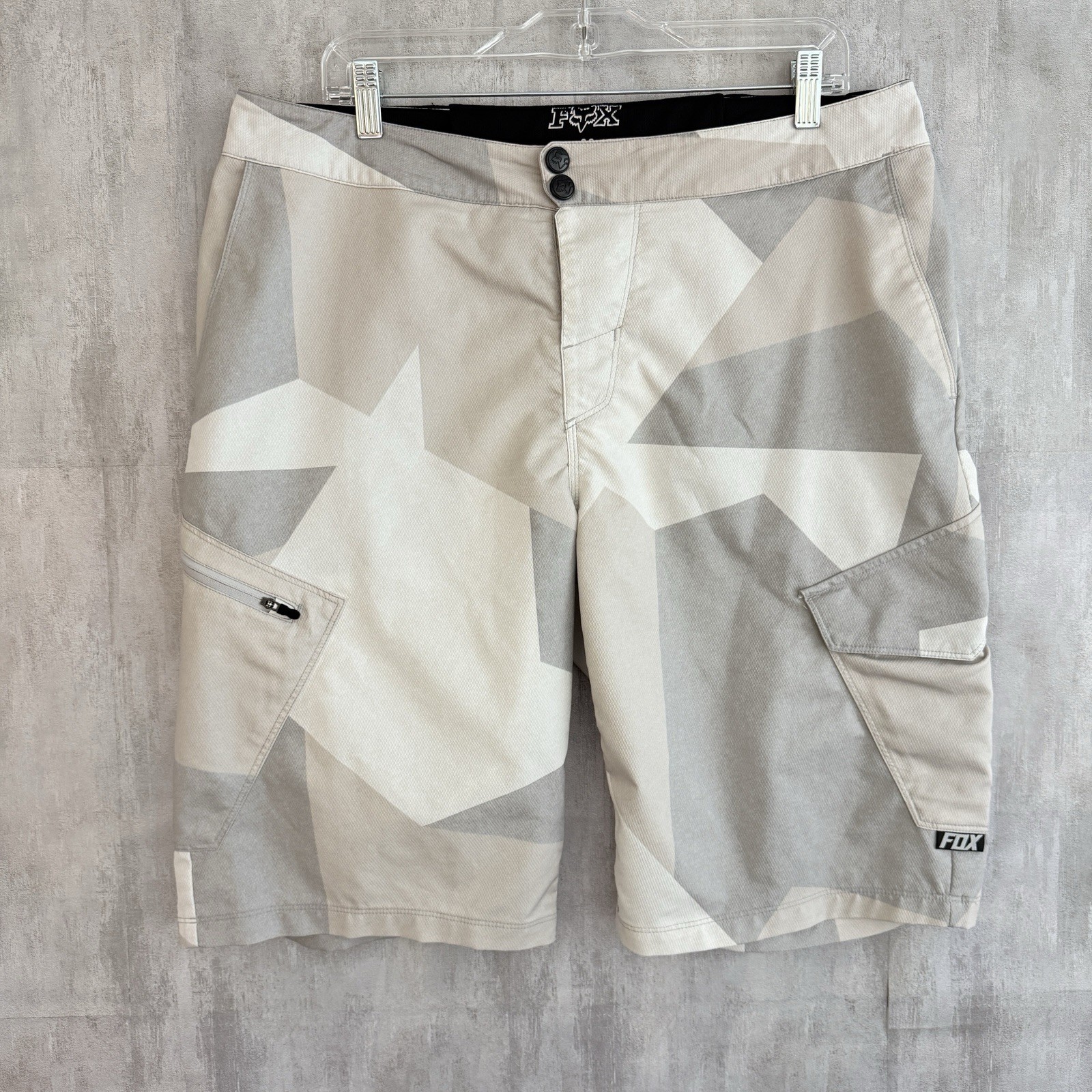 FOX Racing Ranger Cargo Shorts Mens 36 Geometric Lightweight