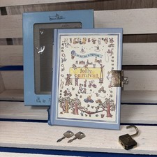 Vintage Jolly Carnival Diary With Lock And Ke...