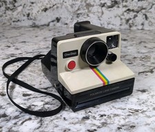Vintage Polaroid One Step Land Camera Rainbow Stripe Not Tested