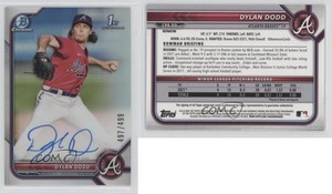 2022 Bowman Chrome Prospect Auto Refractor /499 Dylan Dodd #CPA-DD Auto
