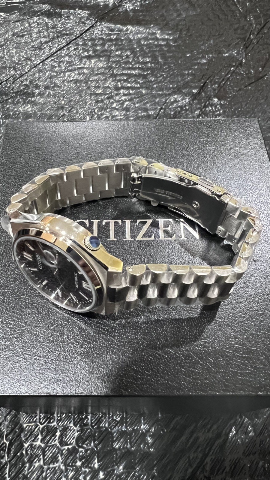 Citizen Tsuyosa Automatic Men's Stainless Steel Black Dial Watch NJ0150-81E