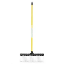 THE GROUNDSKEEPER II Rake 55-in Bow Fiberglass Handle Steel Swivel Hanger