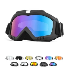 Dirt Bike Goggles, Windproof ATV Off-Road Goggle, Wide Vision Riding Motorcyc...