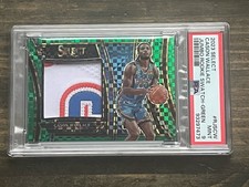 2023 Select Cason Wallace Jumbo Rookie Swatch Green /5 PSA 9 Nice Patch 