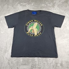34. Shirt Mens Medium Faded Black Banana Auto Club Cotton Made In USA