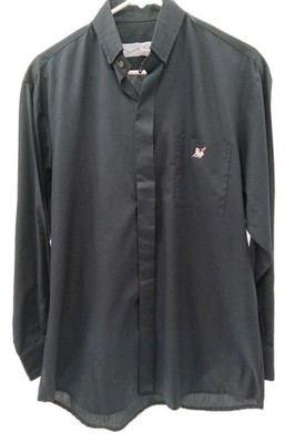 Vintage Gaspard & Son's Shirt Mens 15/33 Black Priest Shepard Button Up Rare