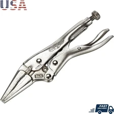 Long Nose Locking Pliers 4" Precision Work Hardened Teeth Wire Cutter 100mm New