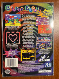 Bubble Bobble (Sega Saturn, 1996) Complete In Box + Insert Card CIB Retro Clean!
