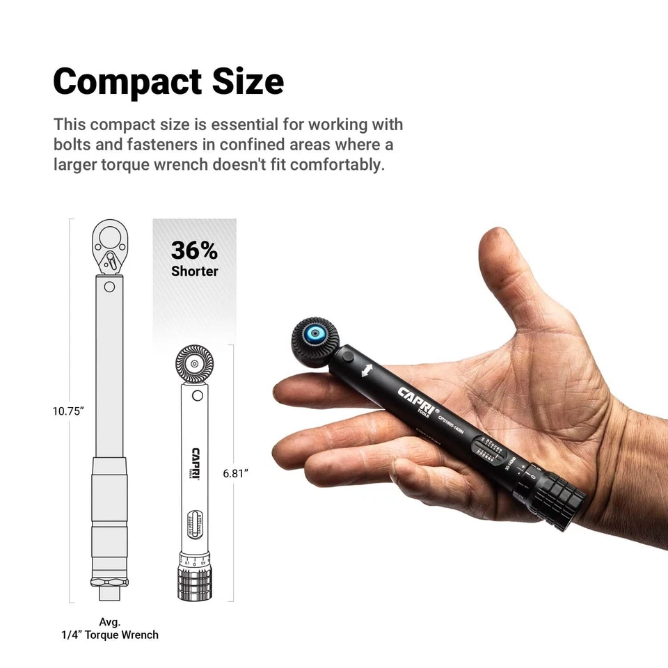 1/4 in. Drive Mini Torque Wrench Set, 3-16 Nm - Image 2 of 4