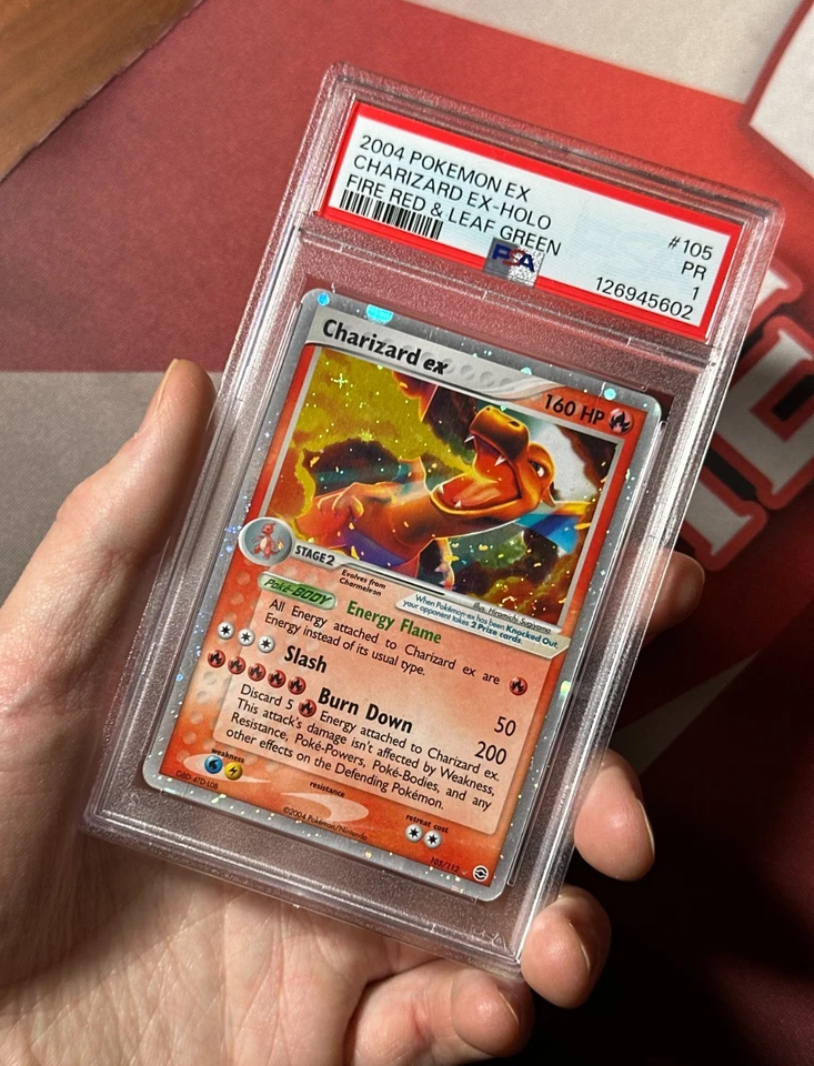 CHARIZARD EX 105/112 EX FireRed & LeafGreen PSA 1 PR NEW CERT Pokemon TCG card - Image 3 of 4
