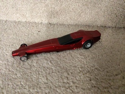 Vintage Aurora AFX Aztec Red Dragster H0 Scale Slot Car