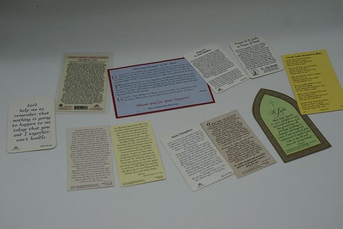 Lot Religieux Prière Cartes Jésus St. An. St.Jude St.Monica St.Cajetan - Photo 5 sur 6
