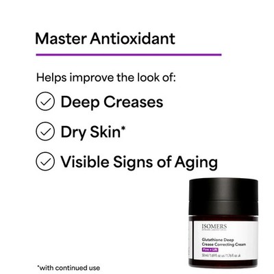 isomers glutathione Isomers Skincare Laboratories Glutathione Deep Crease Correcting Cream 1.69oz