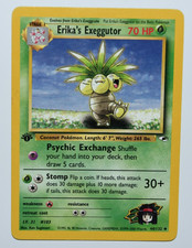 Erika's Exeggutor, 1st Edition, #44/132 Gym Heroes Regular, Ungraded, Excellent on eBay