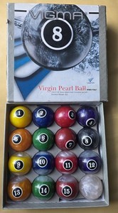Vigma Virgin Pearl Billard Balls Complete Set