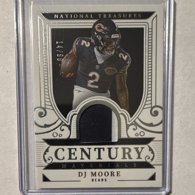 Panini 2025 National Treasures D.J. Moore Bears Century Materials CM-DJM /99