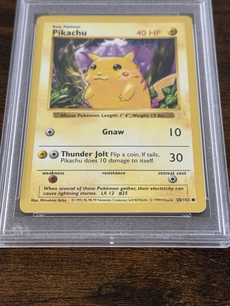 Pokemon E3 Pikachu Red Cheeks Promo #58 Shadowless - PSA Error