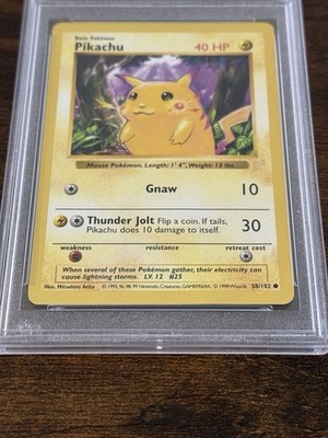 Pokemon E3 Pikachu Red Cheeks Promo #58 Shadowless - PSA Error