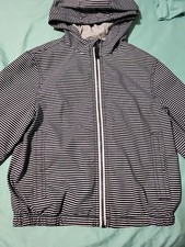 Cherokee Unisex Blue White Wind Breaker Full Zip Light Weight Size S 6/7 Kids