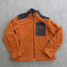 Mountain Hard Wear Fleece Jacket Kids Small Orange Colorblock Full Zip Warm