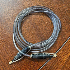 Toslink Optical Digital Audio Cable, Male to Male, 5 ft, 18 AWG, Clear/Black