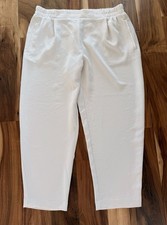 A New Day White Linen Blend Wide Leg Casual Pull On Pants Summer Womens XL