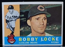 1960 Topps Bobby Locke #44 Cleveland Indians Pitcher NMT-MT