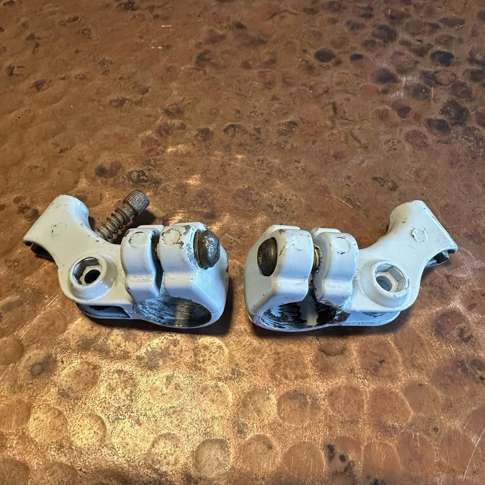 Carrocerías de palanca de freno Old School Star vintage años 80 MTB BMX par voladizo blanco Foto 4 de 4