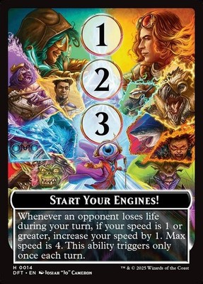 START YOUR ENGINES   MAX SPEED TOKEN H 0014 -  AETHERDRIFT DFT 