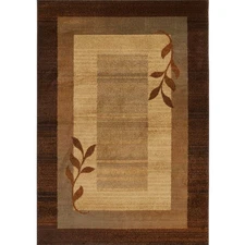 Royalty Clover Modern Area Rug, Brown Multi, 19.6"x31.5" Rectangle