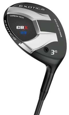 Tour Edge Exotics CBX 119 16.5* 3 Wood 5.5 Project X Even Flow Blue 55g