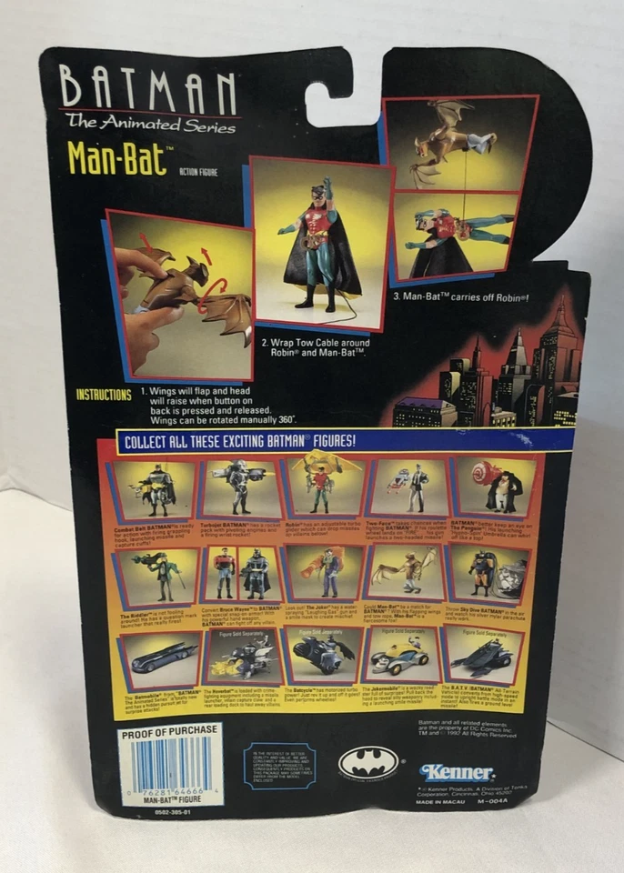 ✅ NEW IN ORIGINAL BOX: 1992 Batman "Man-Bat" - Kenner Action Figure - Image 2 of 2